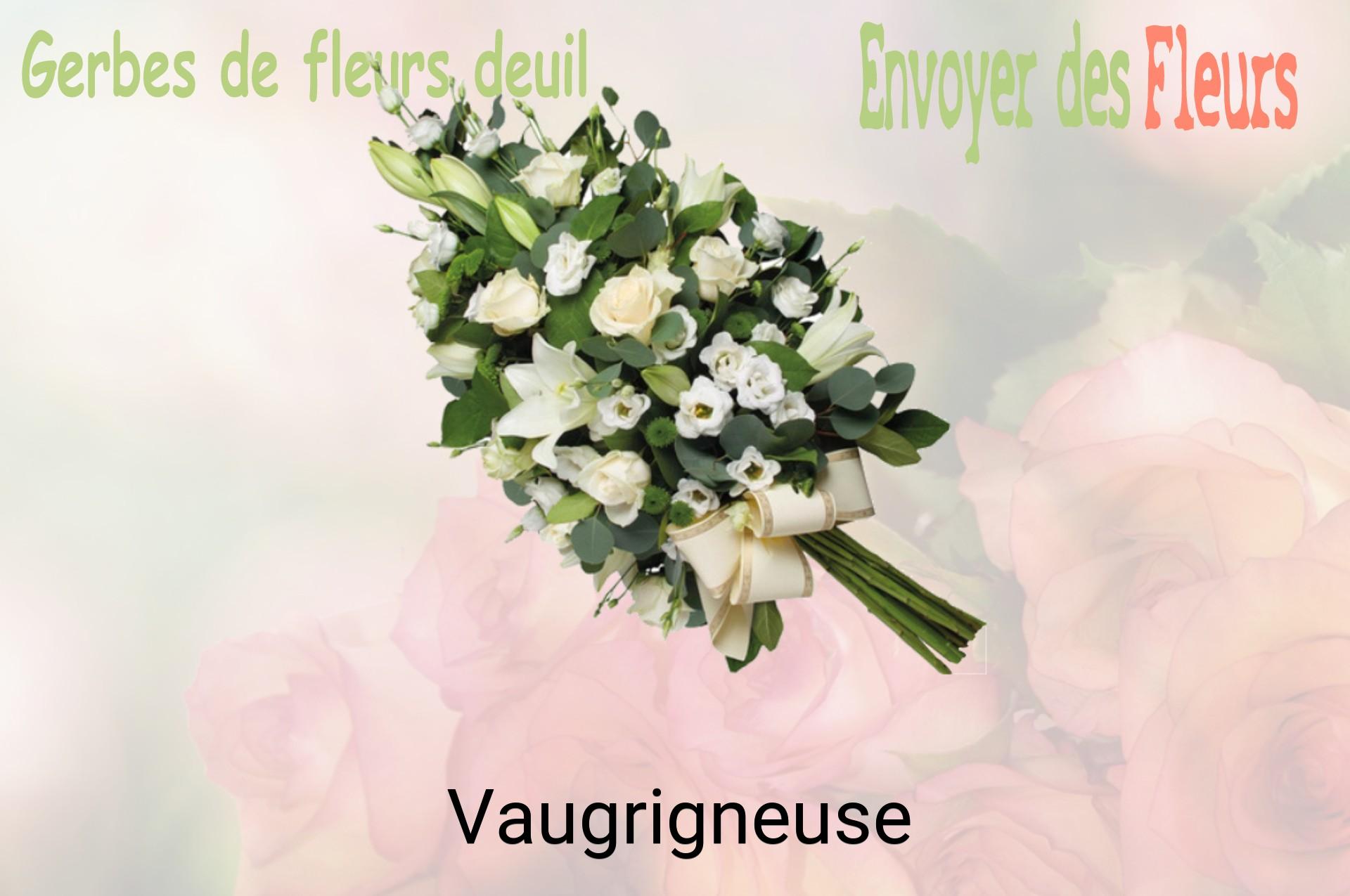 Gerbe de fleurs de deuil livrée à Vaugrigneuse